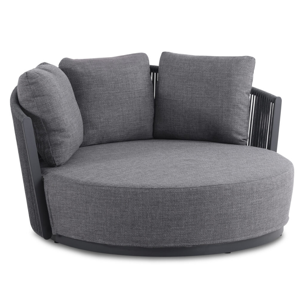 MORFES presents the new outdoor daybed of the “LORIEN” series. The almost circular design, the excellent construction materials and the perfect finish in every detail, prove once again MORFES’s dedication to offering quality in the furniture sector!



The daybed is made of aluminum, rope and removable cushion covers in imposing CHARCOAL color. Bring the ultimate comfort to your outdoor space in style!





** The color rendering of the product may differ slightly from its photographic representation on your screen.